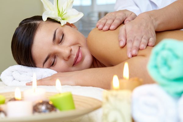 women getting a therapeutic massage
